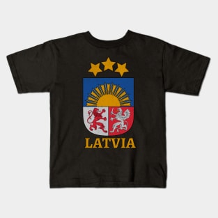 Latvian Coat of Arms Kids T-Shirt